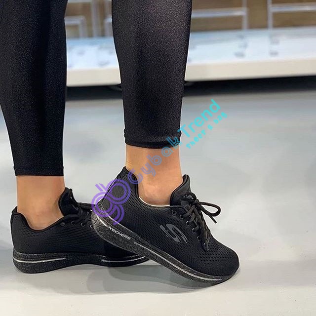 Replika-Çakma Skechers Siyah Unisex Ayakkabı