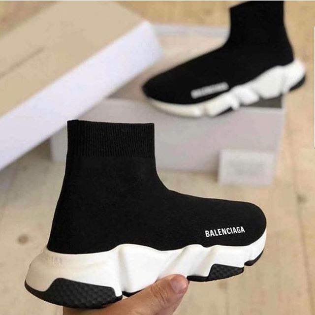 Replika Çorap Balenciaga Siyah Unisex Günlük Ayakkabı
