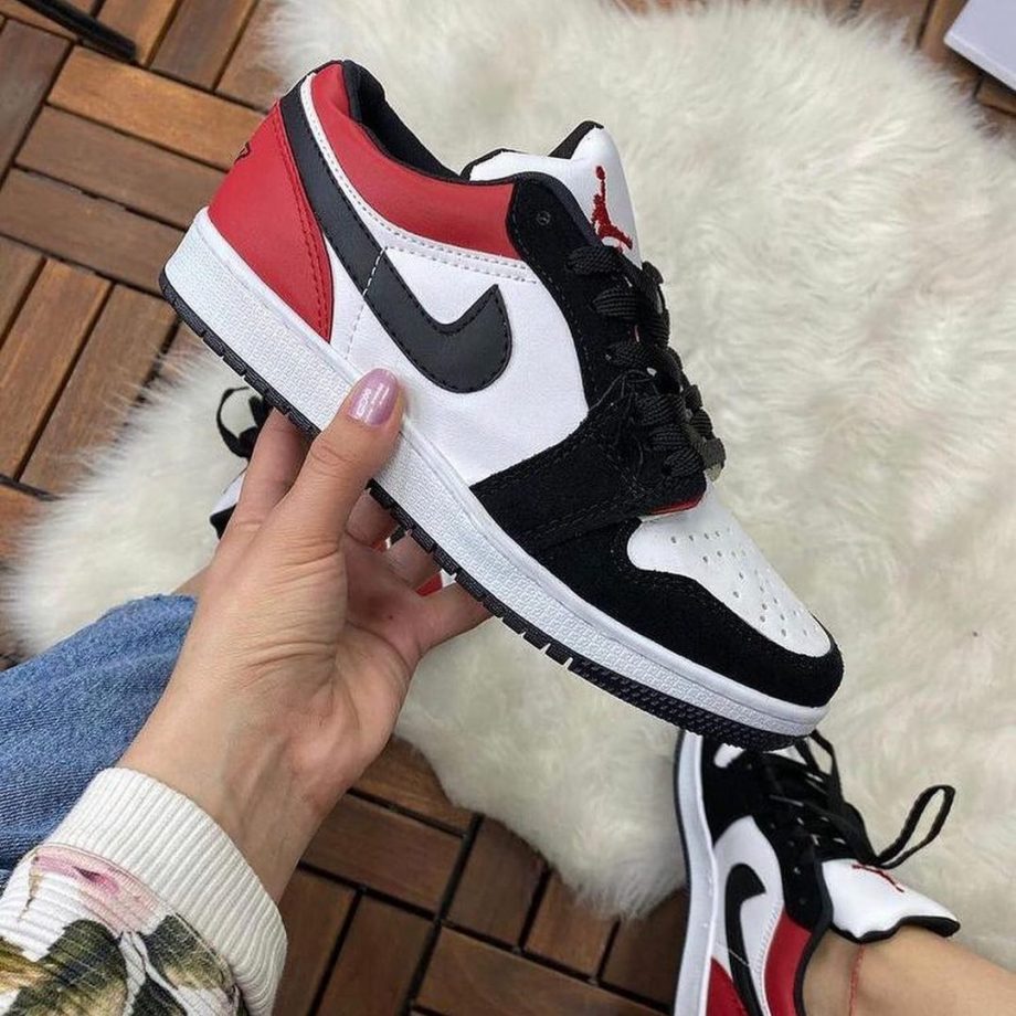 Replika Nike Air Jordan Siyah-Kırmızı Ayakkabı