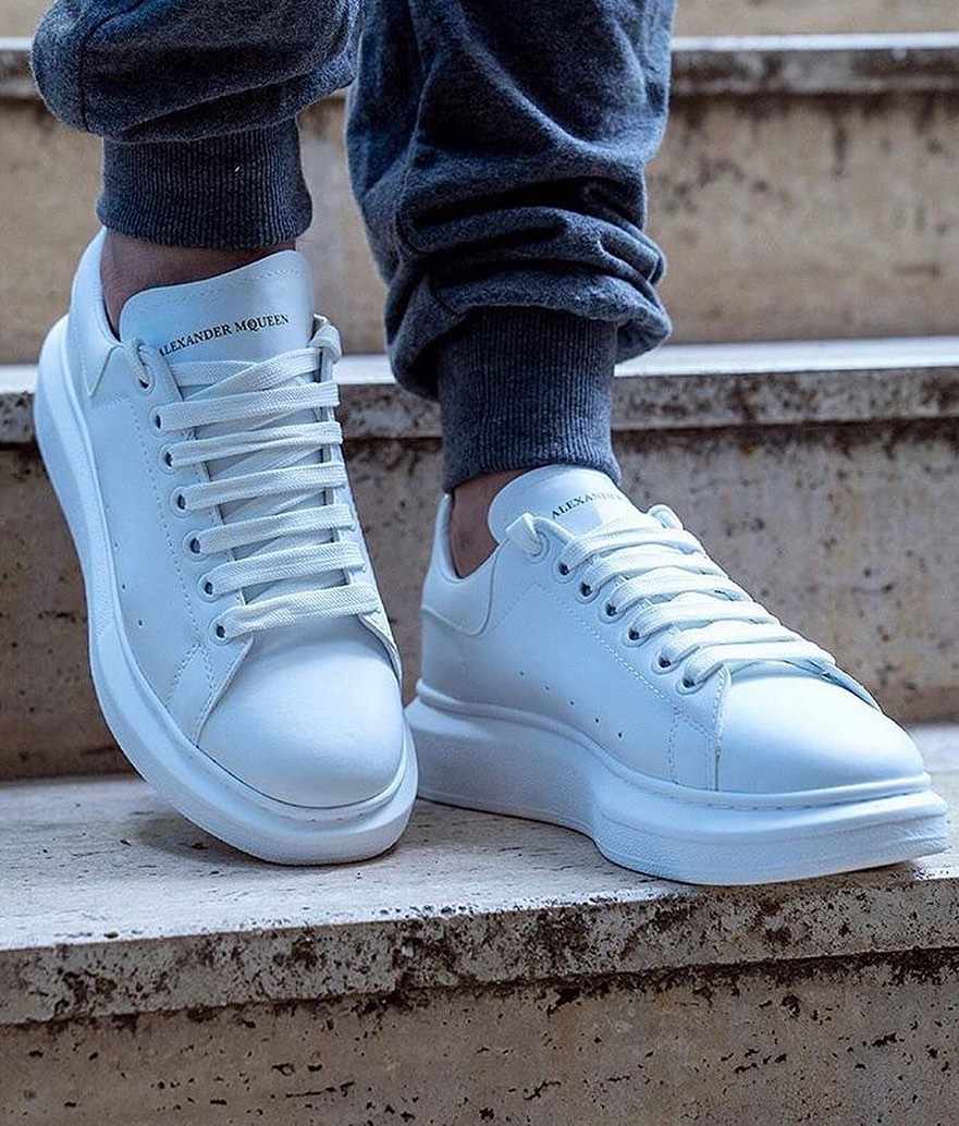 Replika Alexander McQueen Full Beyaz Ayakkabı