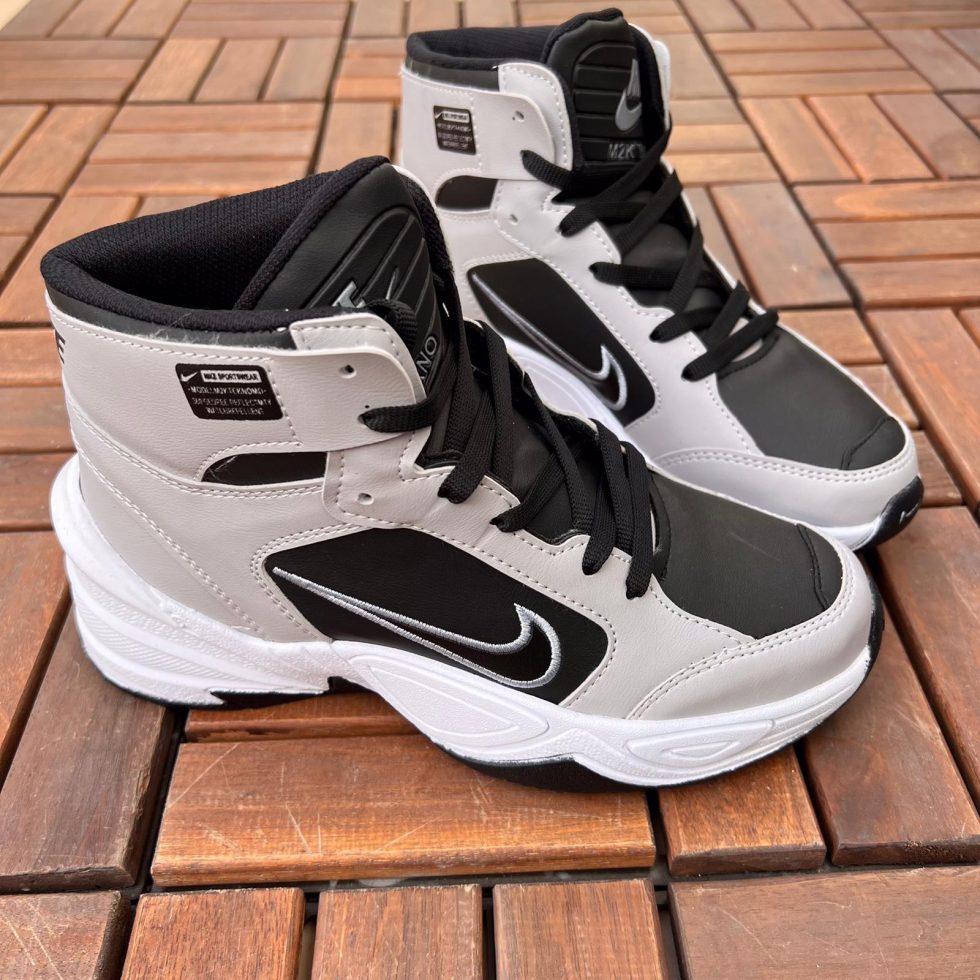 Replika-Nike-Tekno-Bilekli-Gri-Ayakkabı